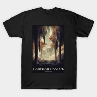 Carlsbad Caverns National Park Vintage Travel  Poster T-Shirt